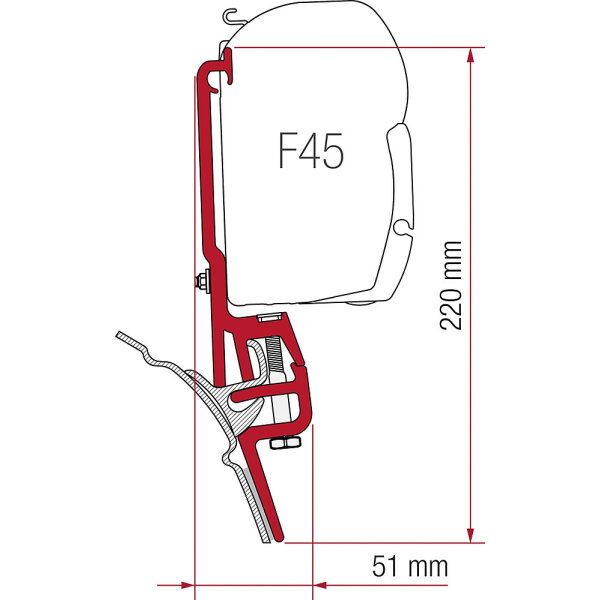 FIAMMA Adapter Kit Brandrup VW T4
