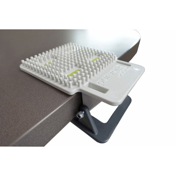 purvario Getränke- / Tischklemmhalter purvario CLIP CLAP mit integrierter Noppenplatte